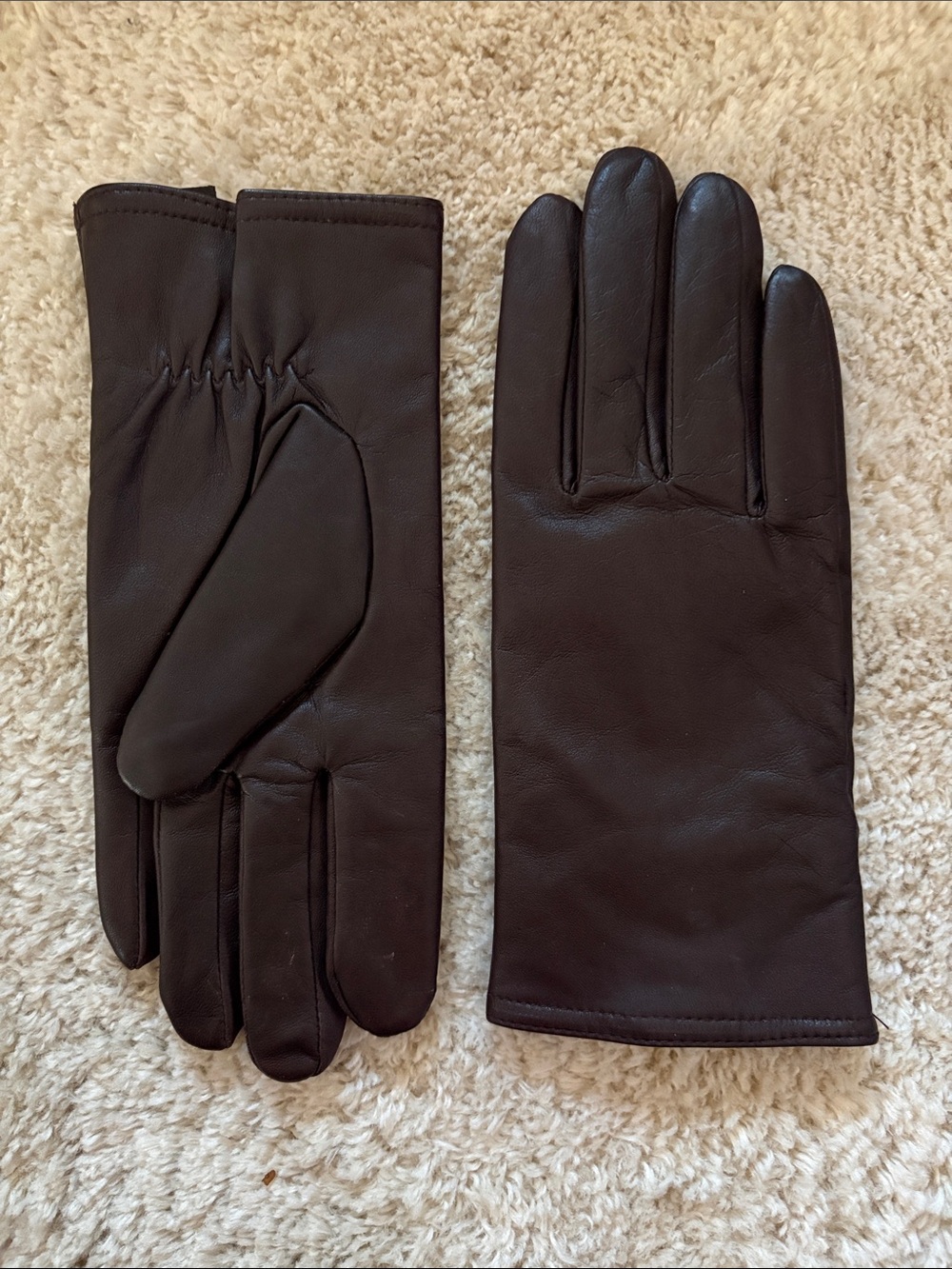 3M Thinsulate Women’s Leather Gloves - Dark Brown